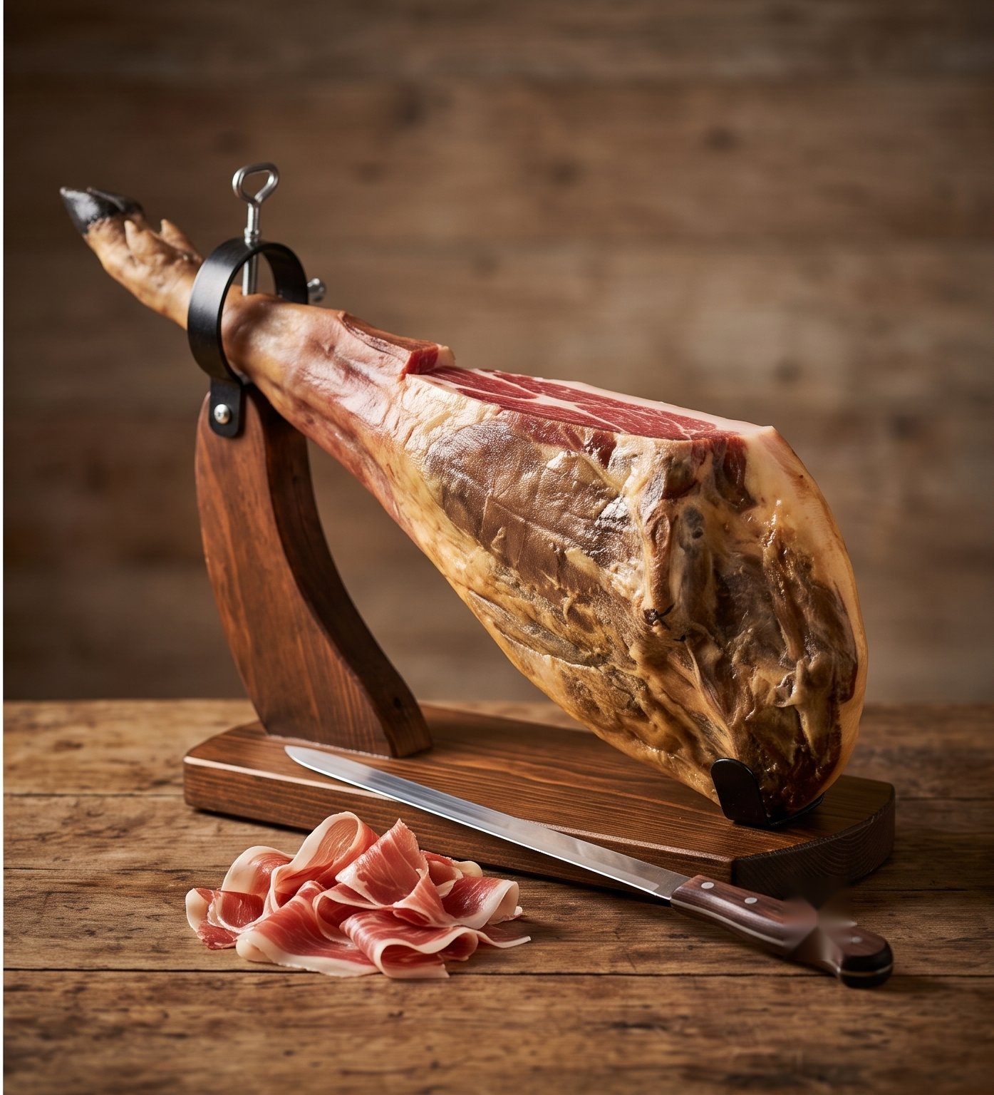 Jamón ibérico: ¿corte a máquina o a cuchillo?