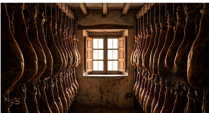 El proceso de curado del jamón ibérico
